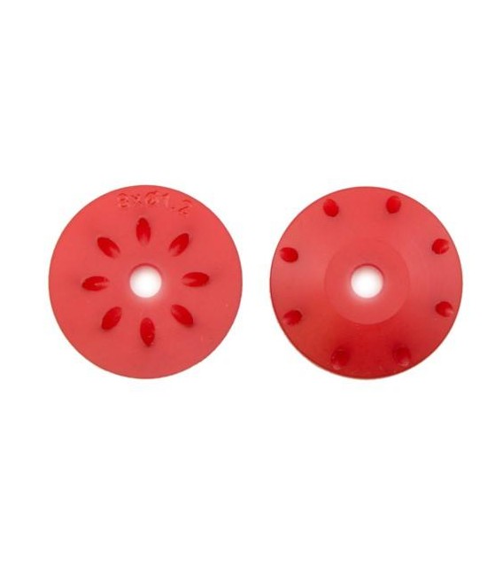 16MM CONICAL SHOCK PISTONS RED (1.2MMx8)