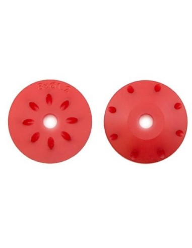 16MM CONICAL SHOCK PISTONS RED (1.2MMx8)