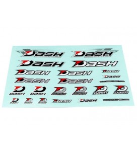 DASH DECAL (230x180mm) BLACK/WHITE/SILVE
