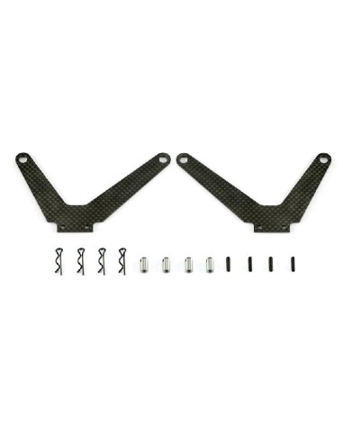 BATTERY MOUNT PLATE CARBON SET SRX8E