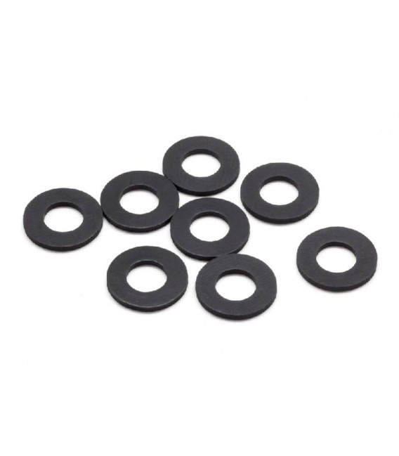 RUBBER BODY MOUNT SPACER M (6x12x1.0mm)