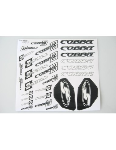 DECAL SHEET S811 BLACK/WHITE (2U)