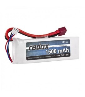 REDOX LIPO 1500MAH 7,4V 20C DEAN