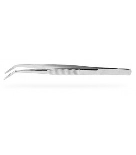 4.5" STAINLESS CURVED POINT TWEEZER