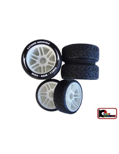 KISS RAIN EVO14 1/8 ON ROAD TYRES (4U)