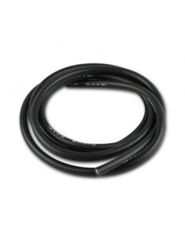 SILICONE POWER WIRE BLACK 12AWG 1 METER