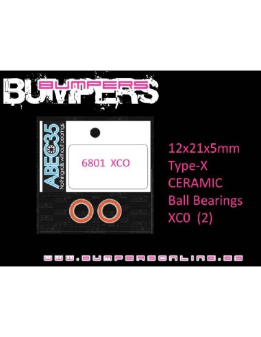 CERAMIC BALL BEARINGS 12x21x5MM XCO (2U)