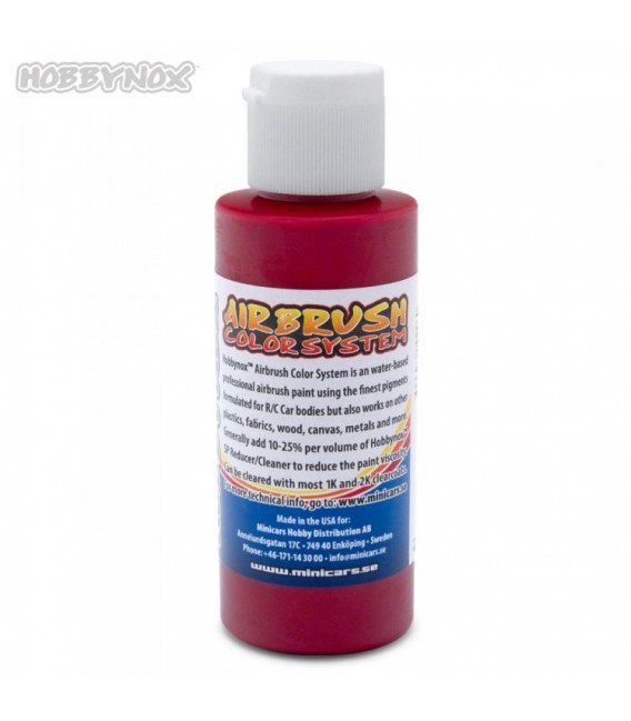 AIRBRUSH COLOR TRANSPARENT RED 60ML