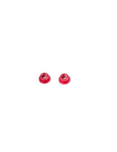 ALU FLANGE COLLAR M3x4x2.5mm (Red/2pcs)