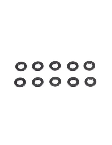 ALUMINIUM WASHER 3x6x0.5mm (Black/10pcs)