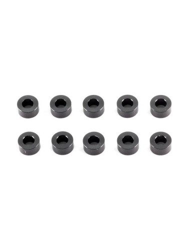 ALUMINIUM WASHER 3x6x3.0mm (Black/10pcs)