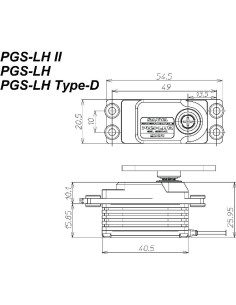 SANWA PGS-LH2 LOW PROFILE SXR RES. SERVO 2