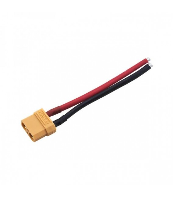 XT90 MALE PLUG WITH POWER WIRE 12AWG