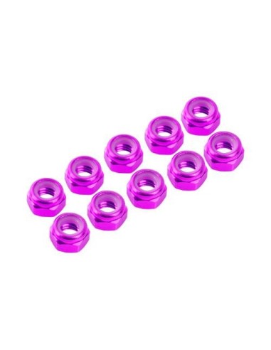 NUTS M3 NYLOC ALU. PINK (10)