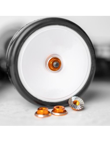 1UP LOCKDOWN M4 WHEEL NUTS (4U) ORANGE