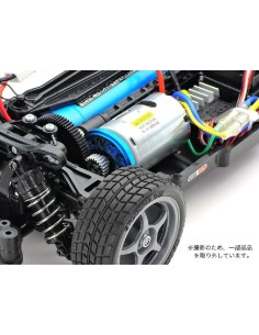 TT-02/B ALUMINIUM MOTOR MOUNT BLUE ANOD. 2