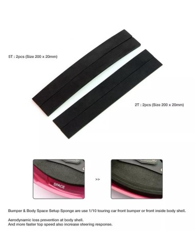 BUMPER & BODY SPACE SETUP SPONGE SET