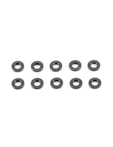 ALUMINIUM WASHER 3x6x1.0mm (Black/10pcs)