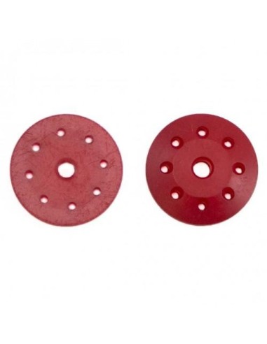 16MM CONICAL SHOCK PISTONS RED (8x1.2mm)