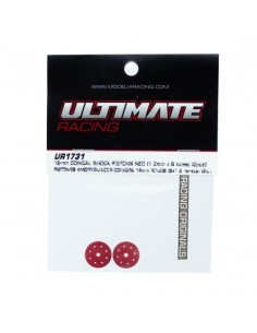 16MM CONICAL SHOCK PISTONS RED (8x1.2mm) 2