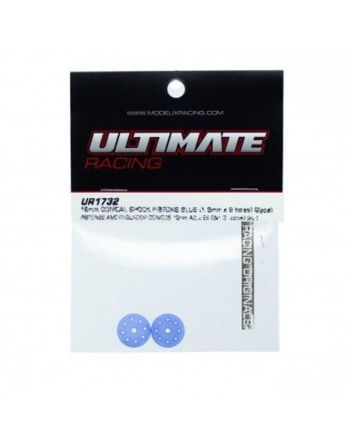 16MM CONICAL SHOCK PISTONS BLU (8x1.3mm)