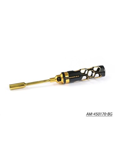 NUT DRIVER 7.0x100MM BLACK GOLDEN