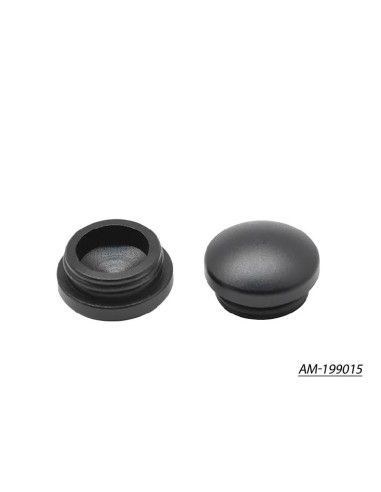 18MM ALUMINIUM CAP BLACK (2U)