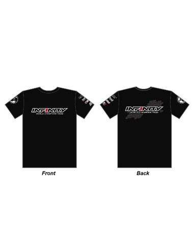 INFINITY TEAM T-SHIRT BLACK L SIZE