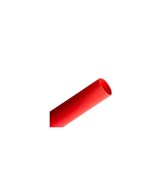 HEAT SHRINKABLE TUBING 10.0MM RED 1M
