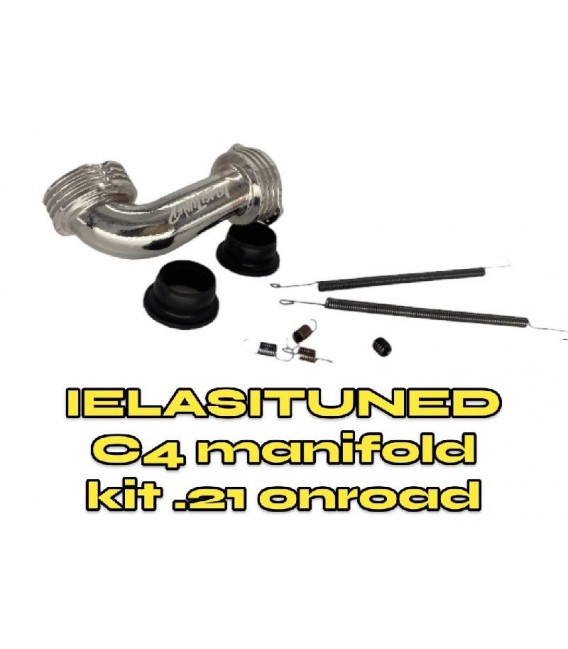 IELASITUNED MANIFOLD .21 RC4 1/8 ON ROAD
