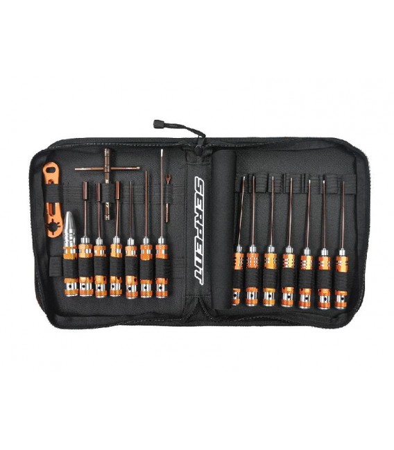 TOOL SET FOR ON ROAD (17 pcs) WITH BAG