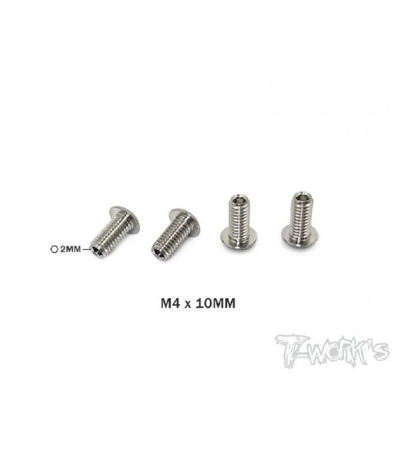 TITANIUM DOWN STOP SCREWS M4x10mm (4U)