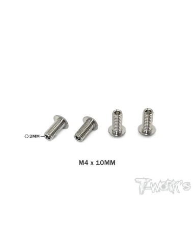 TITANIUM DOWN STOP SCREWS M4x10mm (4U)