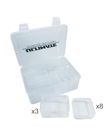 PLASTIC BOX W/3 BIG & 8 MED INNER BOXES