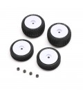 TIRES & WHEELS MOUNTED, WHITE: MICRO-B