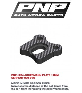 PNP ACKERMANN PLATE 11mm SERPENT 990/EVO