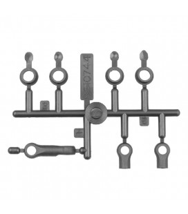 RC10B84 STEERING LINKS & PIVOT BALL S.