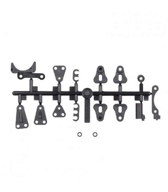 RC10B84 BATTERY HOLDER / FAN MOUNT SET