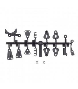RC10B84 BATTERY HOLDER / FAN MOUNT SET