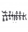 RC10B84 BATTERY HOLDER / FAN MOUNT SET