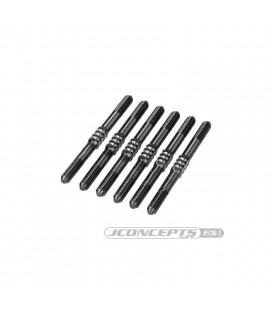 RC10B7 FIN TITANIUM TURNBUCKLE SET BK