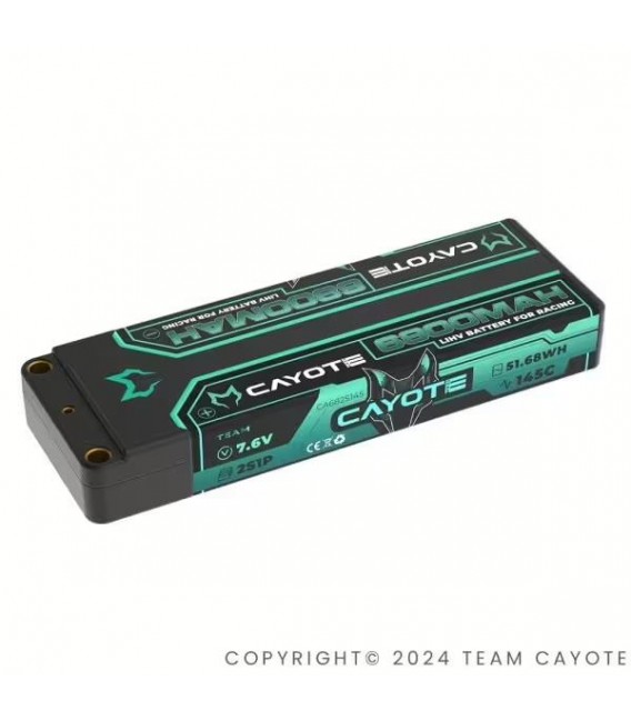 CAYOTE RACING LIPO 6800Mah 7.6V 145C