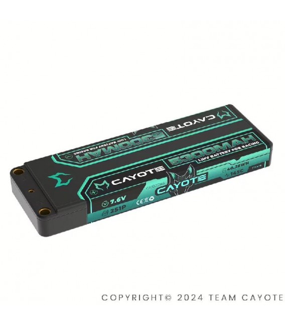 CAYOTE RACING LIPO 5300Mah 7.6V 145C