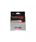 NUTS M3 NYLOC ALU. W/FLANGED PINK (10)