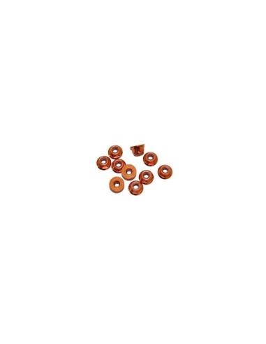 NUTS M3 NYLOC ALU. W/FLANGED ORANGE (10)