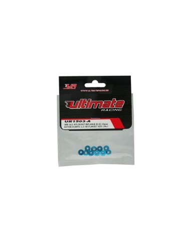 NUTS M3 NYLOC ALU. W/FLANGED BLUE (10)