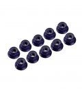 NUTS M3 NYLOC ALU. W/FLANGED BLACK (10)