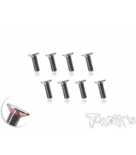 TITANIUM FLATHEAD SCREW 110º M3x8mm (8U)