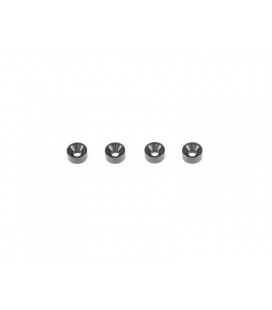 ALU CONE WASHER 3x7.5mm (Black/4pcs)