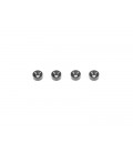 ALU CONE WASHER 3x7.5mm (Black/4pcs)